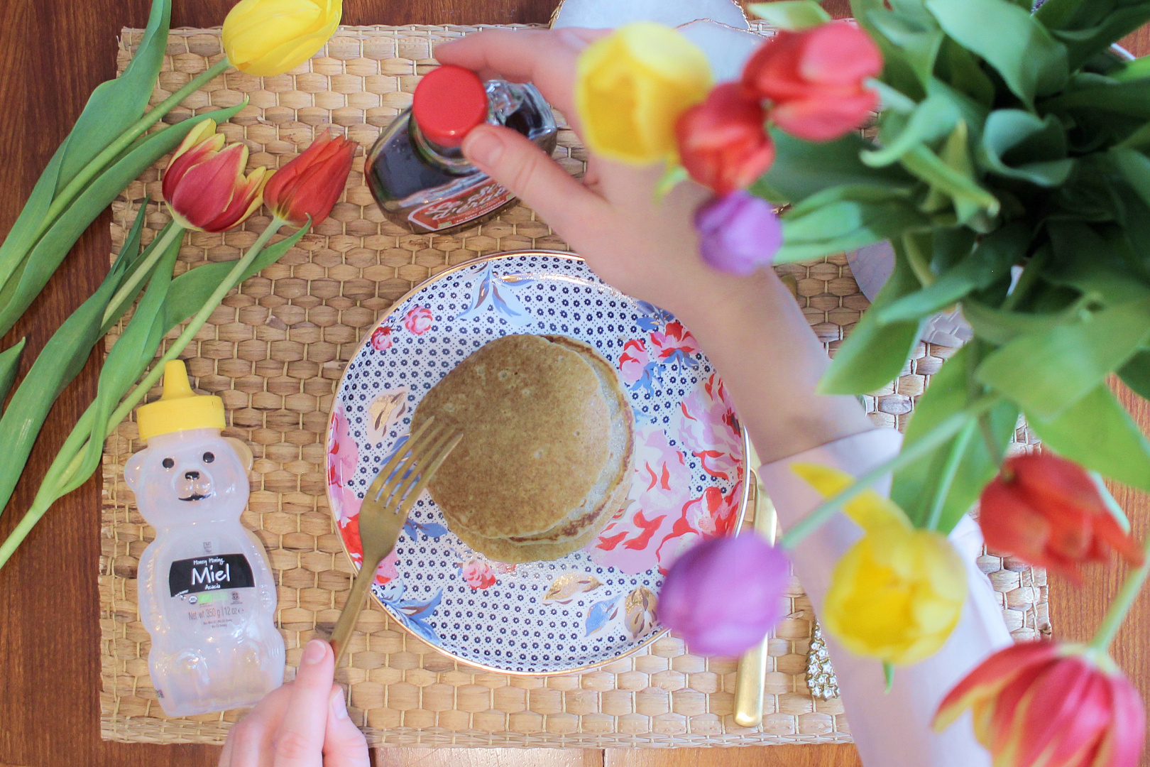 Pancakes vegan avoine et matcha