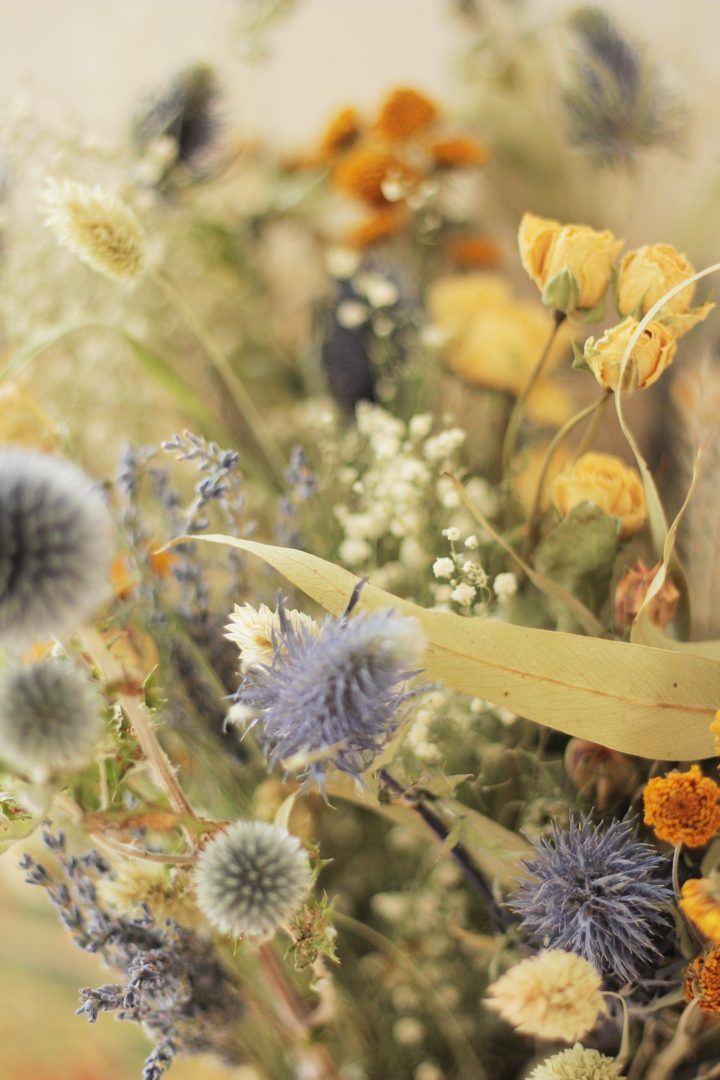 Bouquet de fleurs séchées